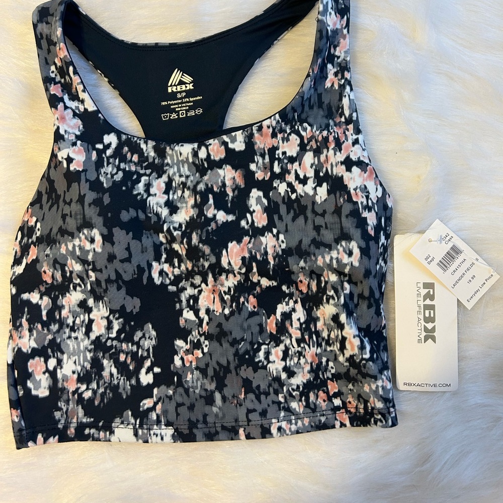 Multi color athletic tank top. With built in brawl.